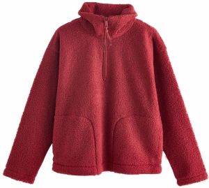 Next Flisová bunda  čerešňová