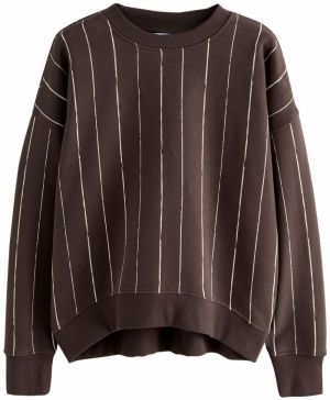 Next Mikina  hnedá / biela