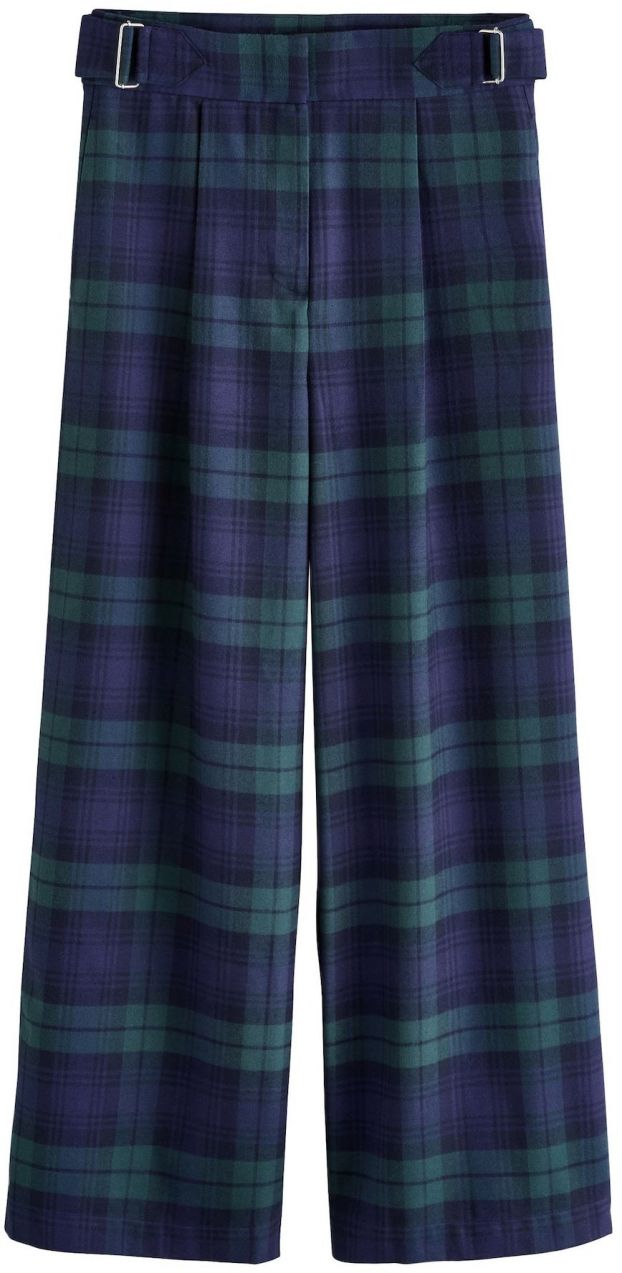 Next Plisované nohavice 'Smart'  námornícka modrá / zelená