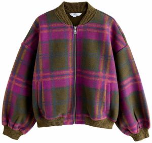 Next Prechodná bunda  hnedá / olivová / fuksia