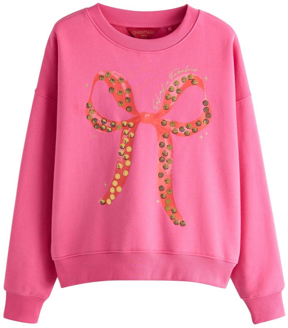 Next Mikina  zlatá / ružová / malinová