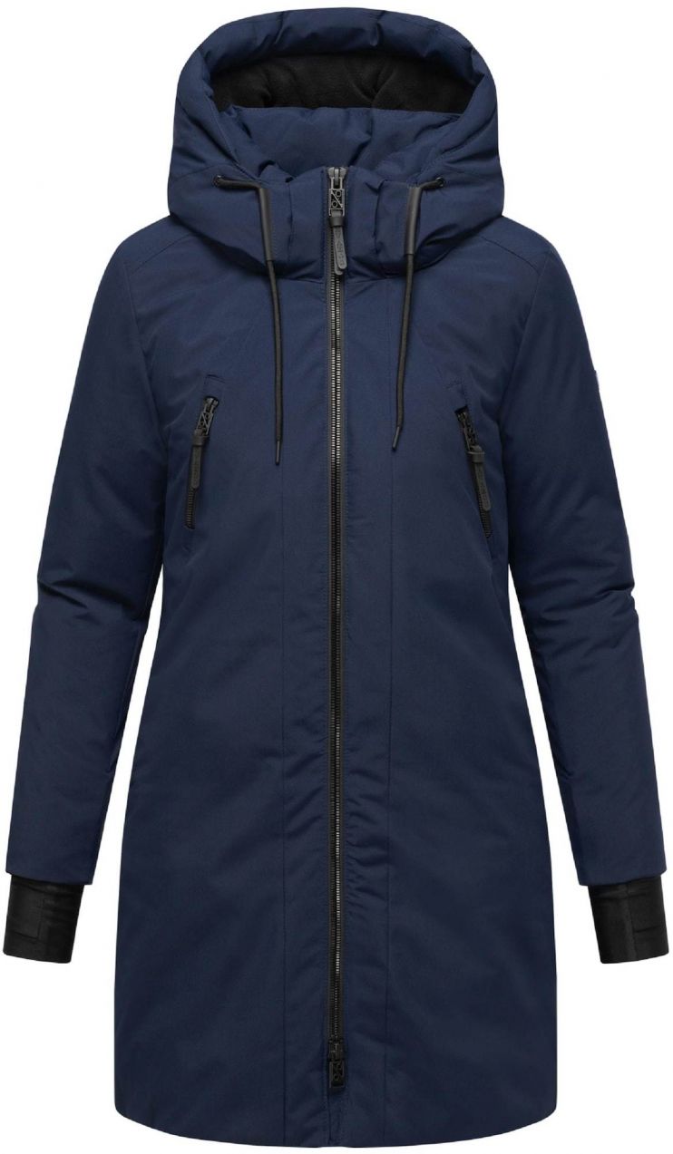NAVAHOO Zimný kabát 'Winterzart 14'  námornícka modrá