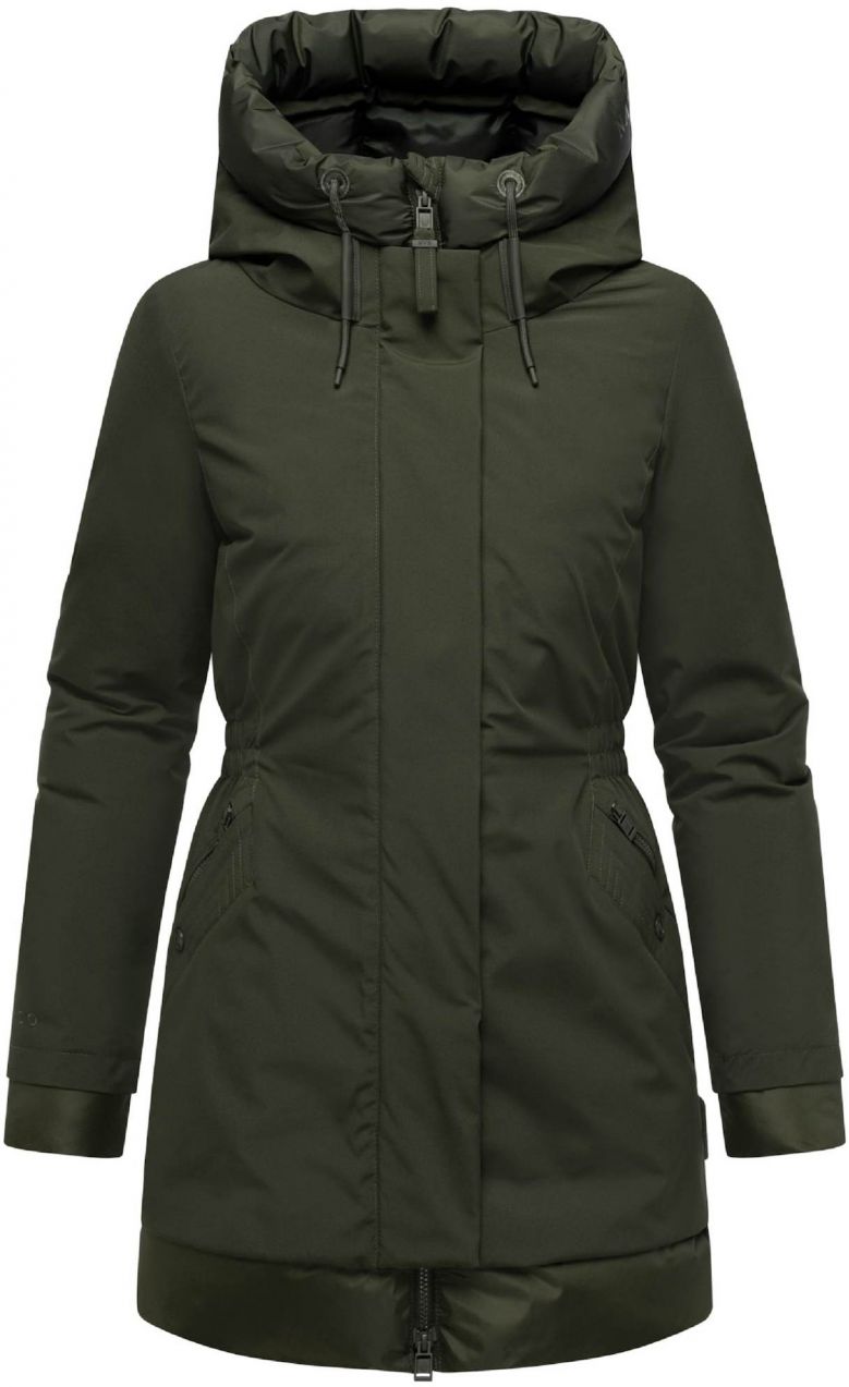 NAVAHOO Zimný kabát 'Winterprinzessin 14'  kaki