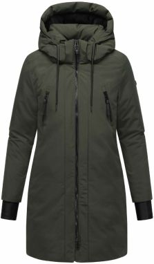 NAVAHOO Zimný kabát 'Winterzart 14'  olivová / čierna