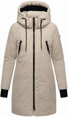 NAVAHOO Zimný kabát 'Winterzart 14'  béžová / čierna