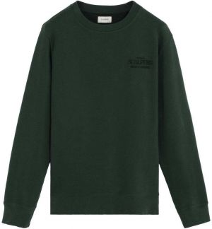 Scalpers Sveter 'Antiques'  tmavozelená / čierna