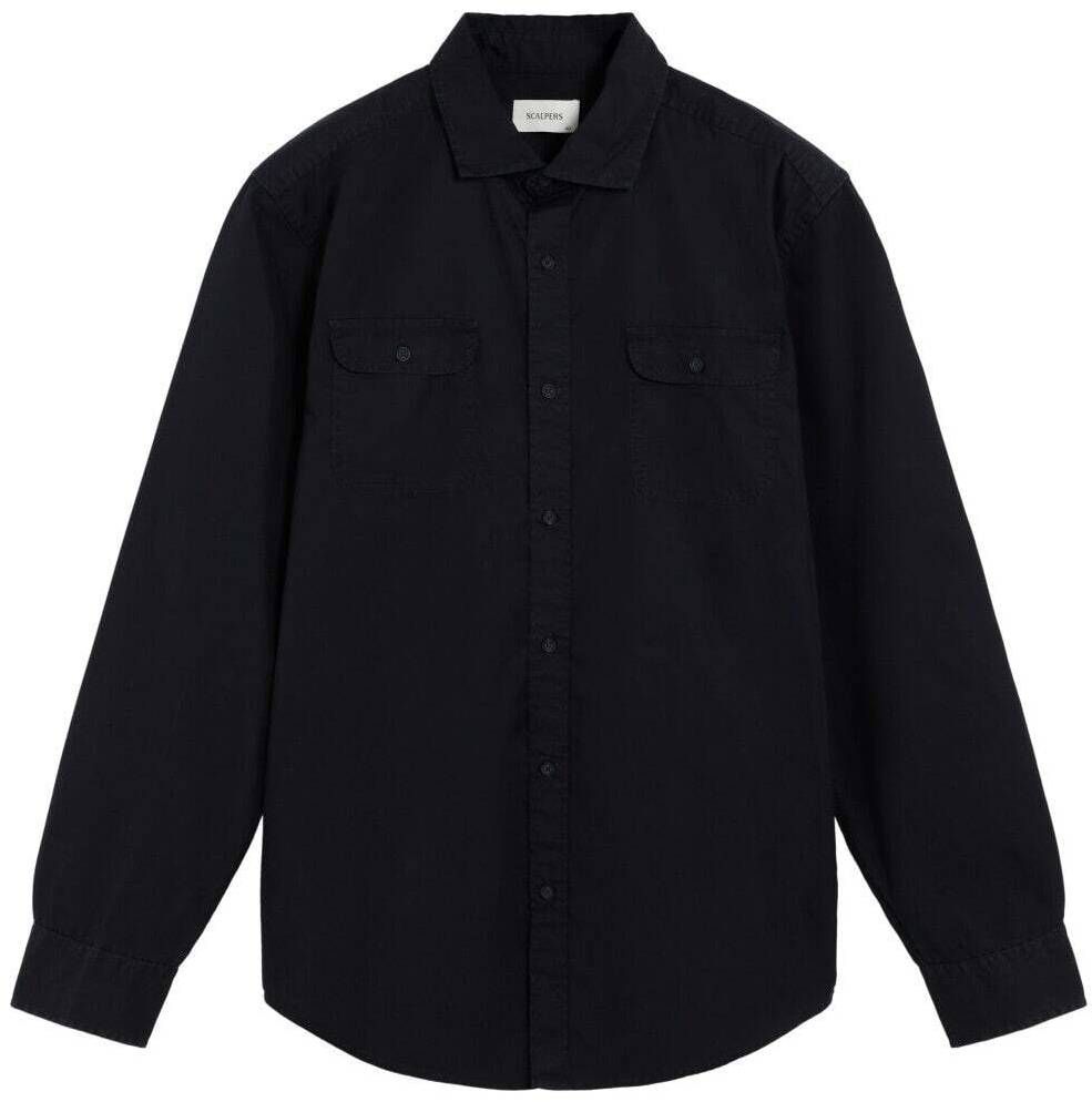 Scalpers Košeľa 'Martin'  námornícka modrá