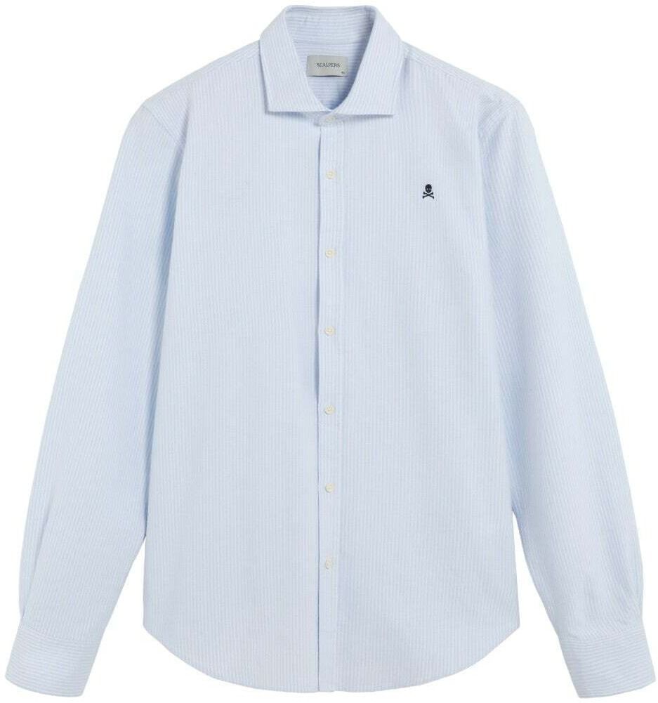 Scalpers Košeľa 'Peach F'  svetlomodrá / biela