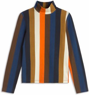 Thinking MU Tričko 'Ellen'  modrá / oranžová / čierna / biela