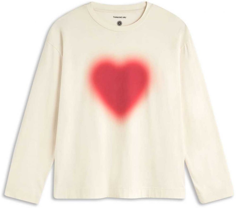 Thinking MU Tričko  krémová / červená