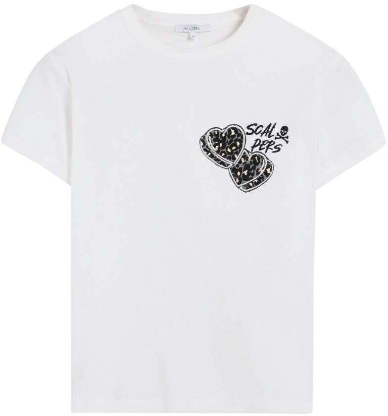 Scalpers Tričko  nebielená / čierna / biela