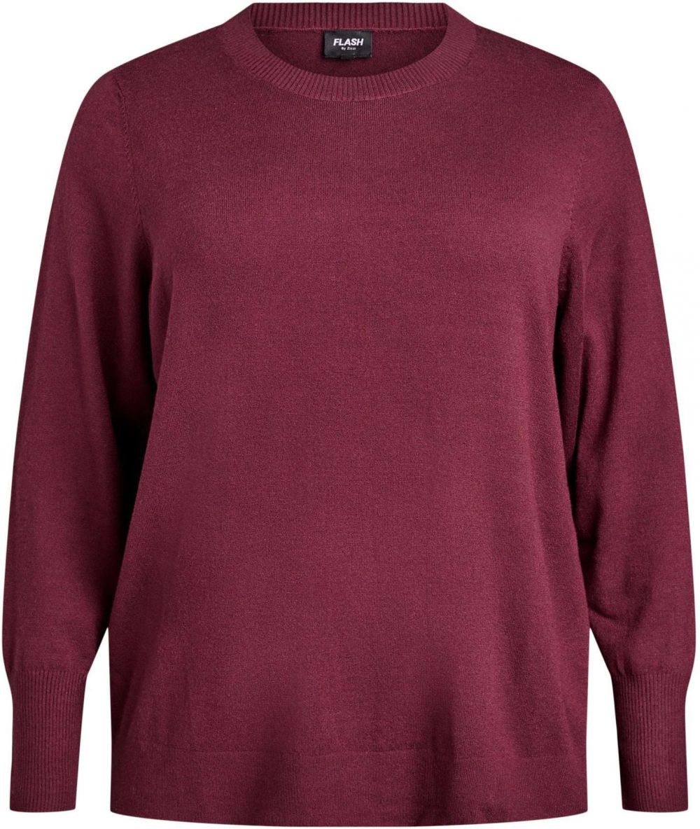 Zizzi Sveter 'Noma'  tmavočervená