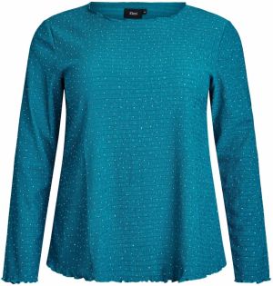 Zizzi Blúzka 'Calaura'  petrolejová