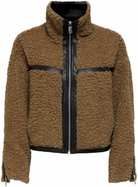 ONLY Prechodná bunda 'PATTI'  hnedá / čierna