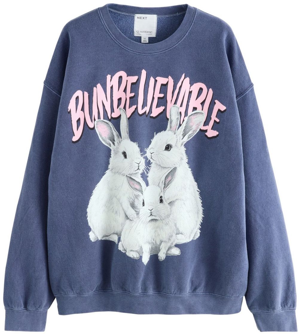 Next Mikina  námornícka modrá / svetlosivá / ružová / biela