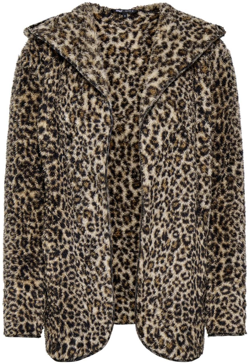 ONLY Kardigán 'CONTACT'  farba ťavej srsti / hnedá / čierna