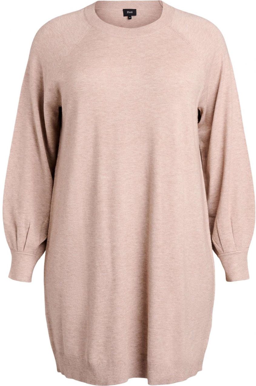 Zizzi Pletené šaty 'Caella'  púdrová
