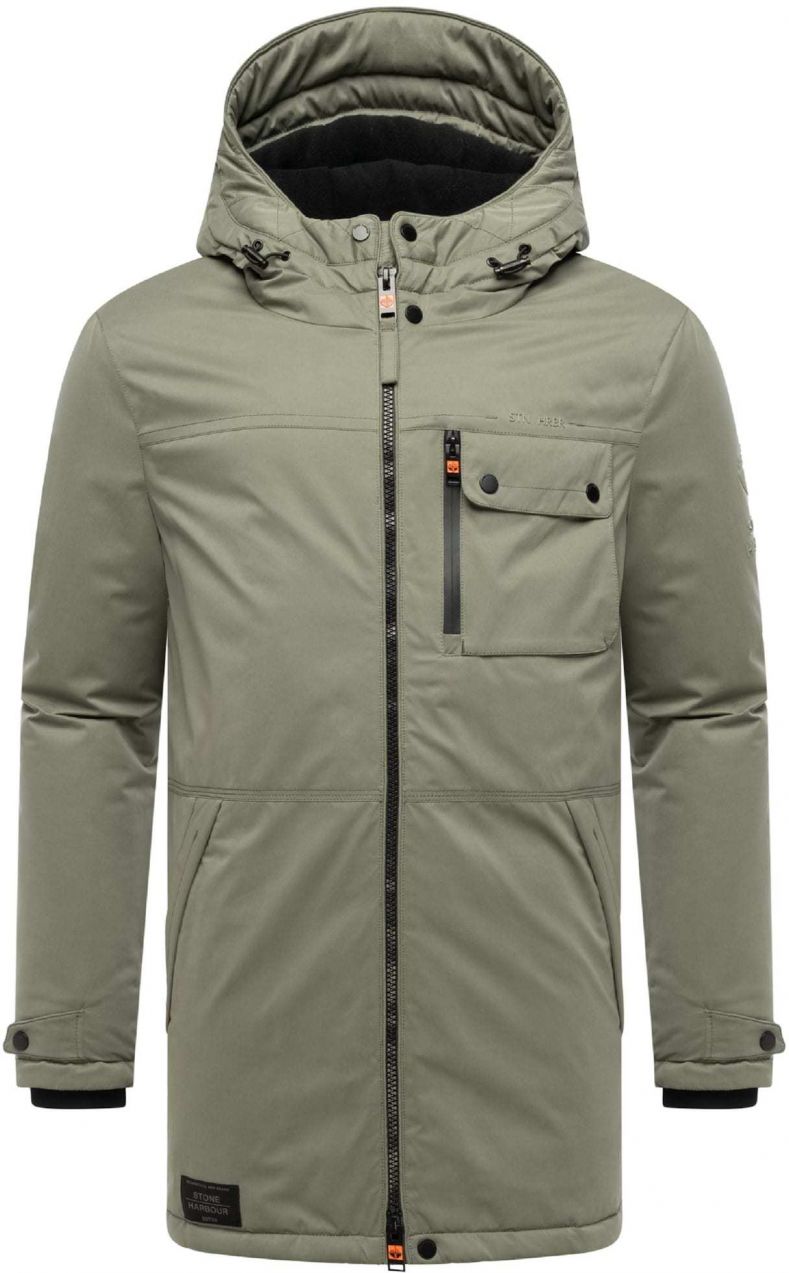 STONE HARBOUR Zimný kabát 'Fintaan XX'  kaki