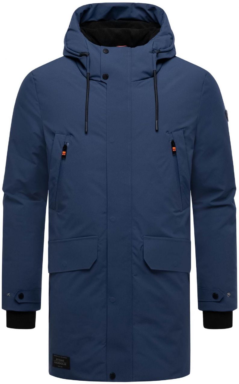 STONE HARBOUR Zimný kabát 'Kitraan XX'  námornícka modrá
