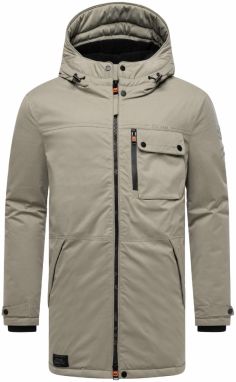 STONE HARBOUR Zimný kabát 'Fintaan'  sivá / čierna