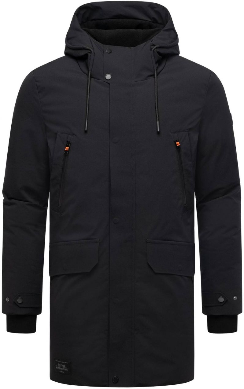 STONE HARBOUR Zimný kabát  čierna