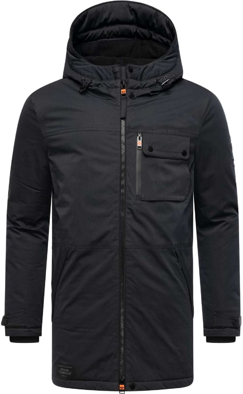 STONE HARBOUR Zimný kabát 'Fintaan XX'  čierna