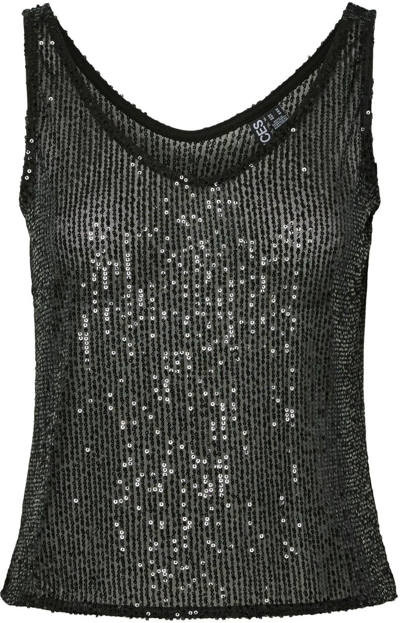 PIECES Top 'JACK'  čierna