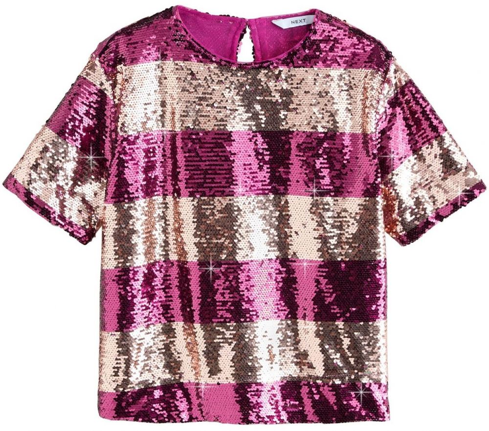 Next Tričko  béžová / purpurová