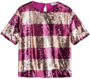 Next Tričko  béžová / purpurová