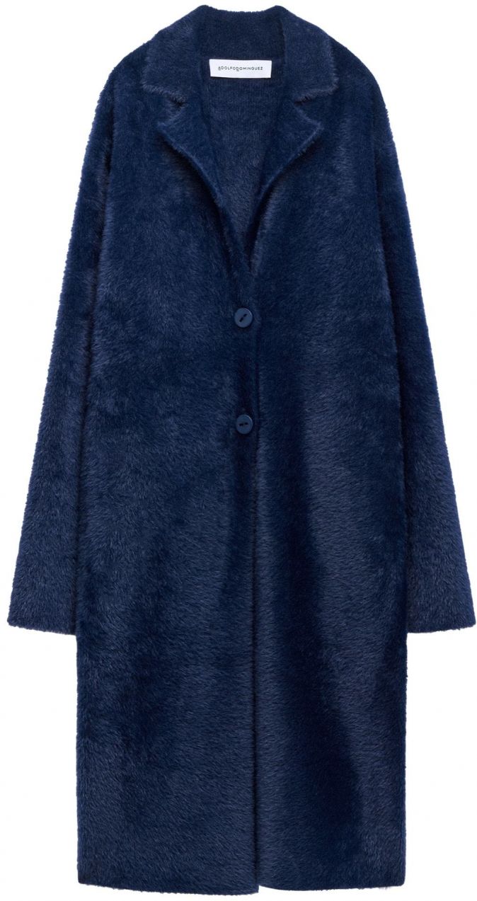 Adolfo Dominguez Prechodný kabát  kobaltovomodrá