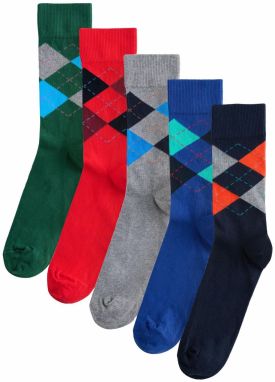 Next Ponožky  modrá / sivá / zelená / červená / čierna