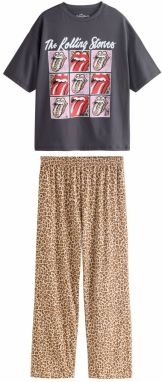 Next Pyžamo 'Rolling Stones'  béžová / hnedá / sivá / biela