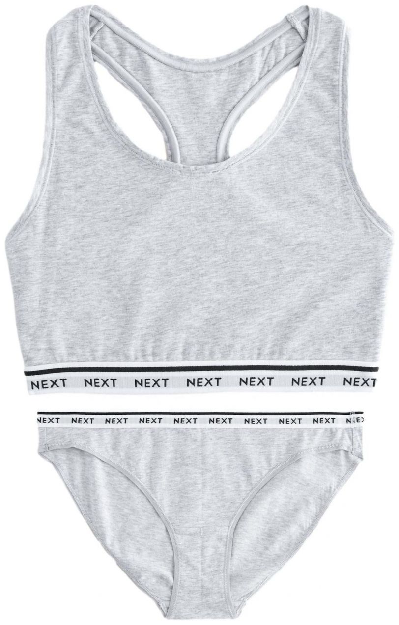 Next Súpravy bielizne  sivá / čierna / biela