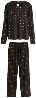 Next Pyžamo  čierna / biela