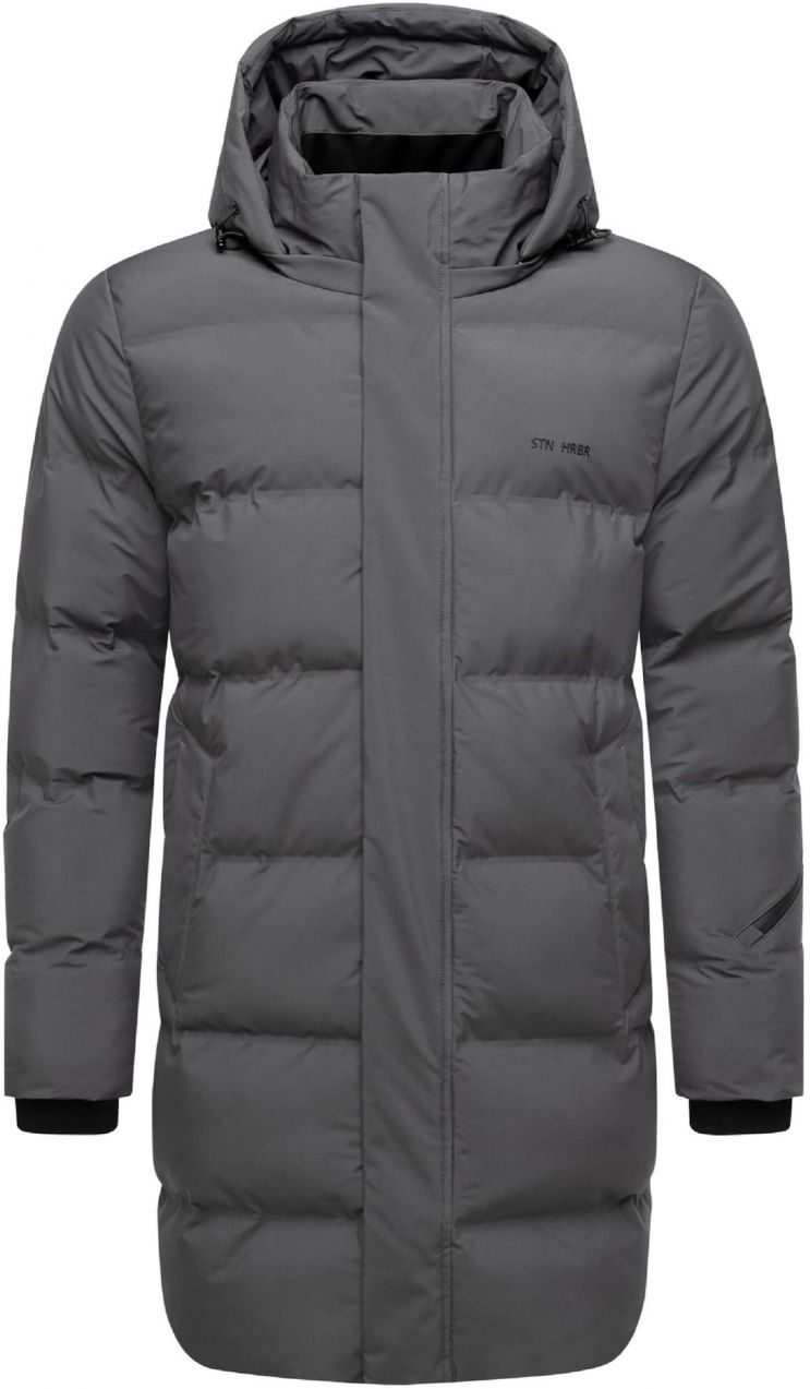STONE HARBOUR Zimný kabát 'Thadeek XX'  tmavosivá