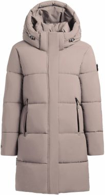 khujo Zimný kabát 'Haya2 Matt'  sivobéžová