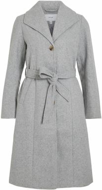 VILA Prechodný kabát 'CLAUDINE'  sivá melírovaná