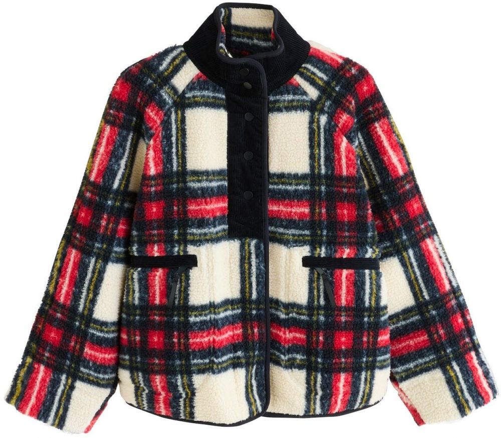 Next Flisová bunda  citrónová / krvavo červená / čierna / biela