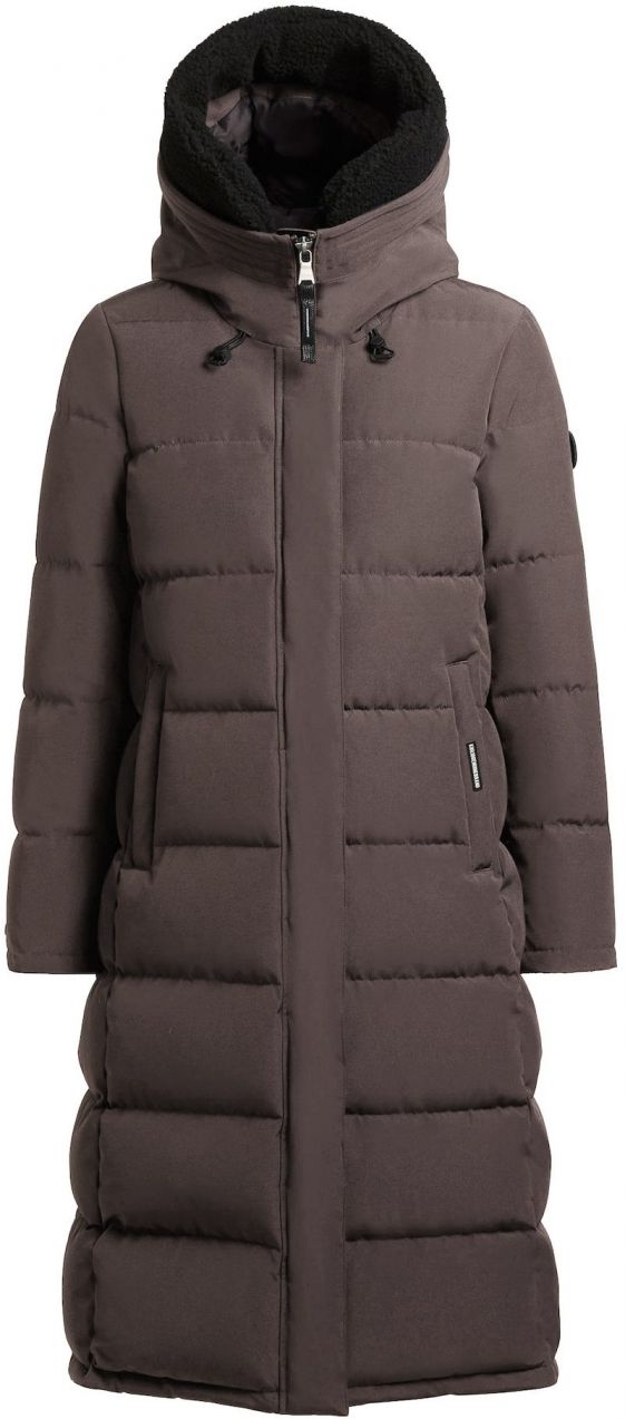 khujo Zimný kabát 'Daras'  tmavosivá / čierna