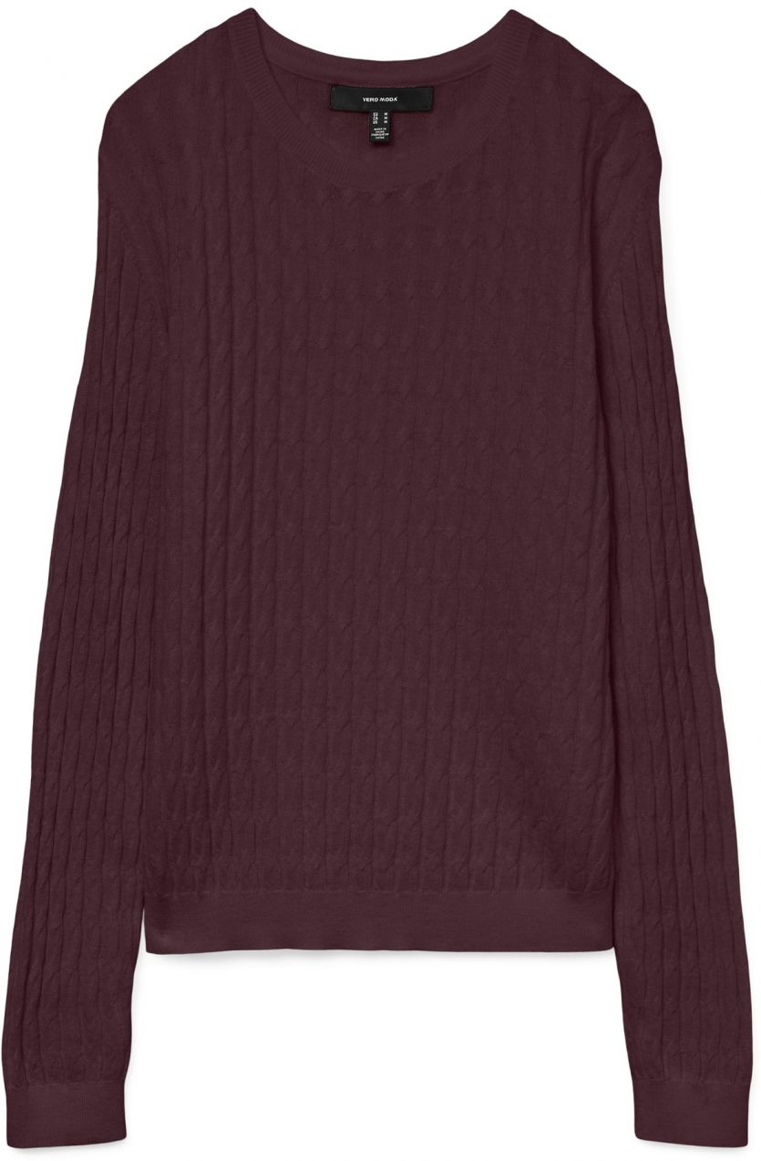 VERO MODA Sveter 'FLO'  vínovo červená