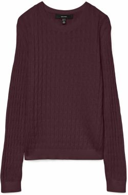 VERO MODA Sveter 'FLO'  vínovo červená