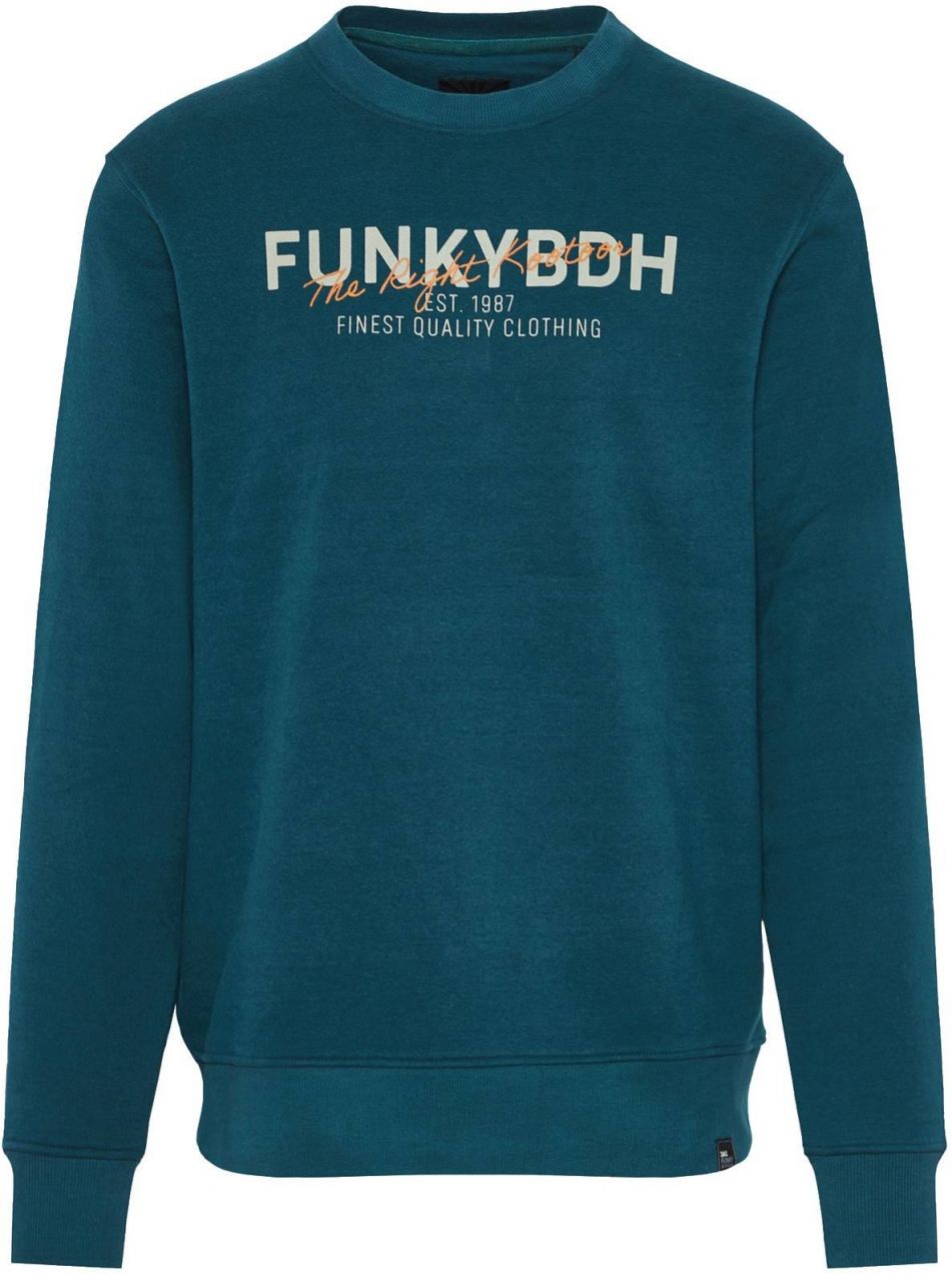 Funky Buddha Mikina  petrolejová