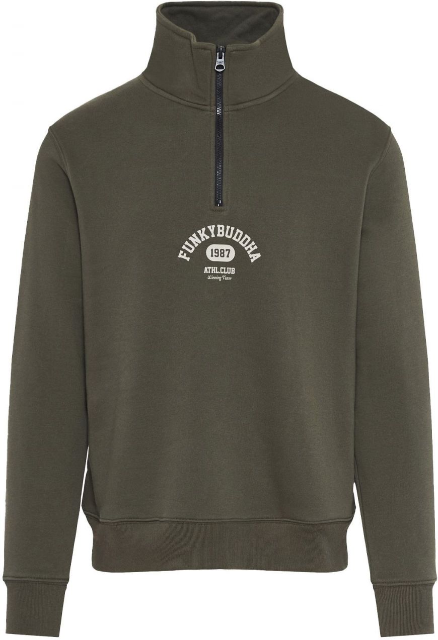Funky Buddha Mikina  olivová