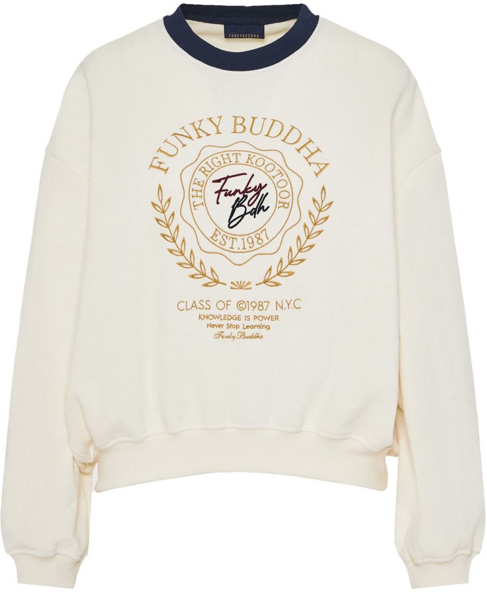 Funky Buddha Mikina  nebielená