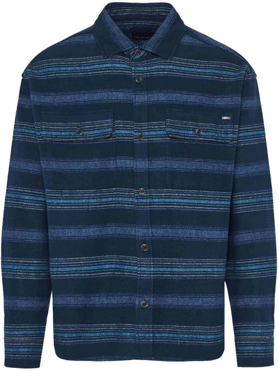 Funky Buddha Košeľa  modrá / námornícka modrá