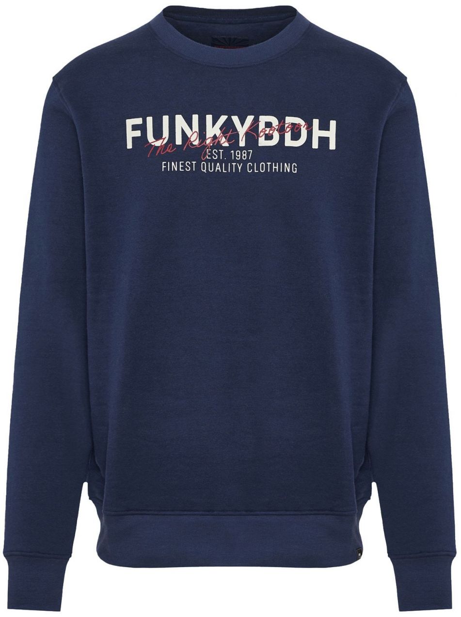 Funky Buddha Mikina  tmavomodrá