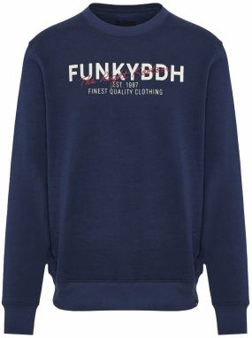 Funky Buddha Mikina  tmavomodrá