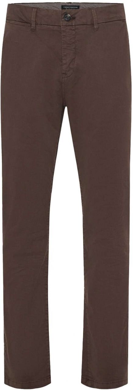 Funky Buddha Chino nohavice  tmavohnedá