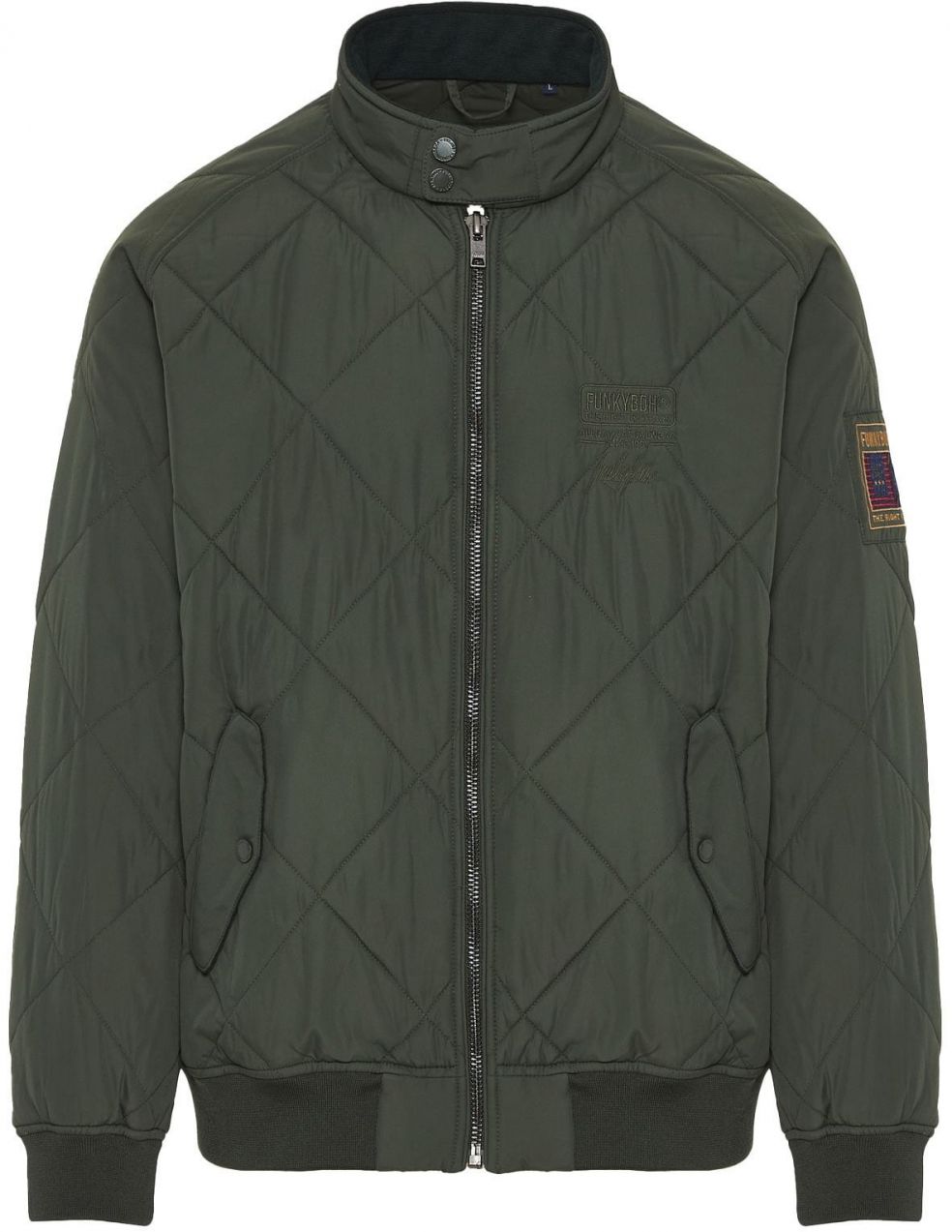 Funky Buddha Prechodná bunda  tmavozelená