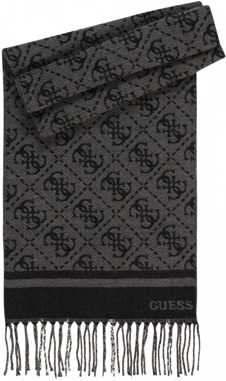 GUESS Šál 'Milano'  svetlosivá / čierna